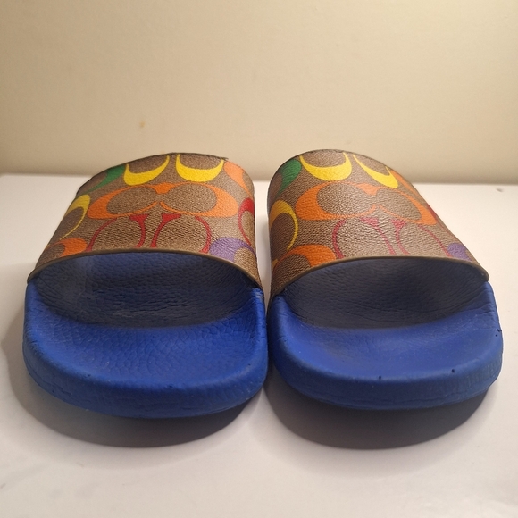Coach Pride unisex Slides Men's Size 6 Or Woman's Size 7.5 - Picture 6 of 13